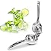 E-PRANCE Lemon Squeezer - Lemon Lime Juicer Citrus Squeezer Hand Press with High Strength and Heavy Duty Design, Press Juice from Fruit or Vegetables, Silver
