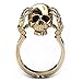 EVBEA Skull Rings for Women 14K Gold Statement Fun Skull Claw Band