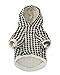 DroolingDog Dog Hoodie Houndstooth Clothes Pet Sweatshirt Dog Shirts for Small Dogs, Large