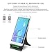 IVSO Fast Wireless Charger Dual-Coil Qi Wireless Charge Stand - Compatible with All Standard Qi-Enabled Devices (Black)