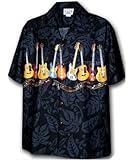 Pacific Legend Electric Guitars Rock 'N' Roll Stripe Hawaiian Shirt
