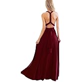 Women Transformer Hi Low Evening Long Prom Dress Halter Convertible Multi Way Spaghetti Strap Wedding Cocktail Maxi Gown