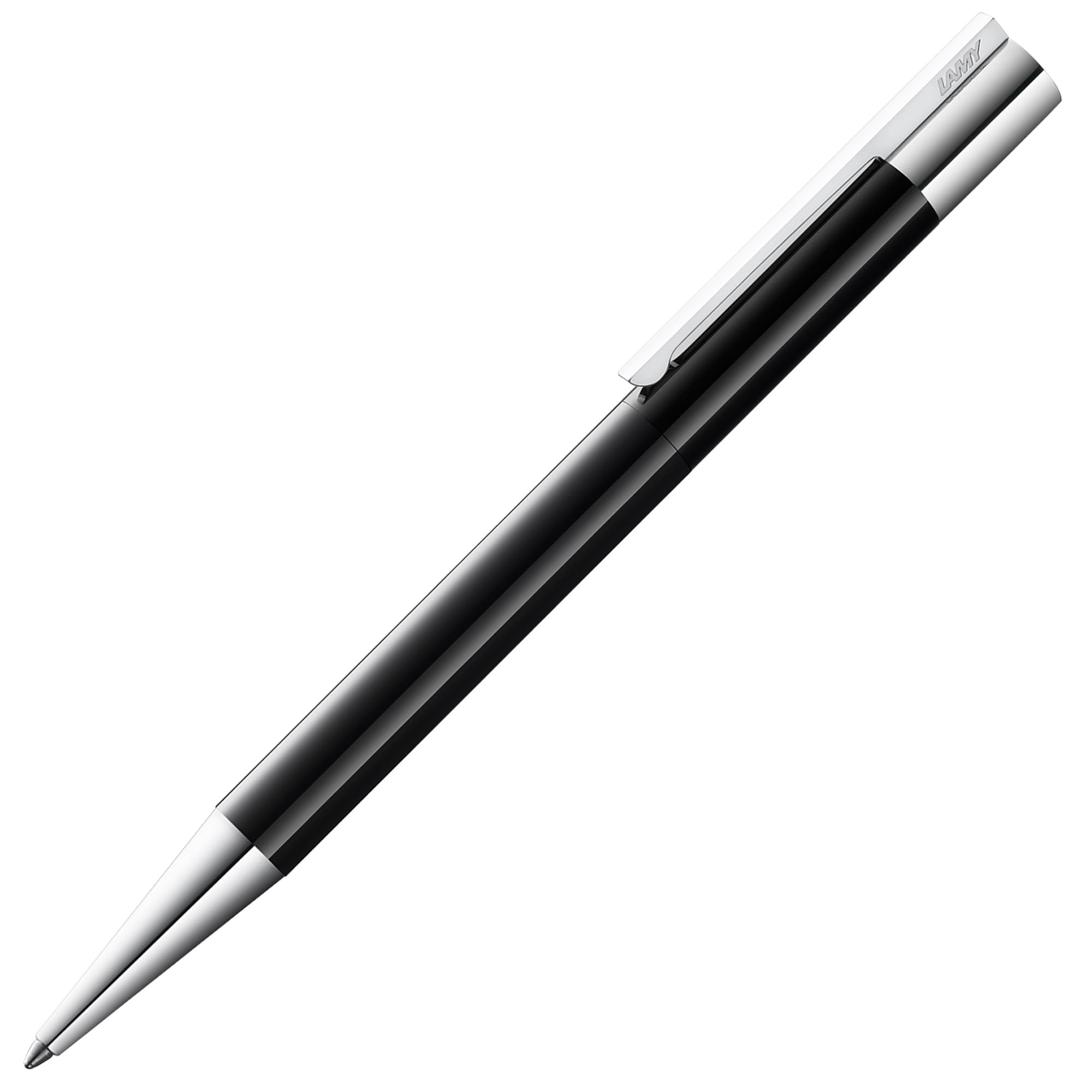 Lamy Scala 279 Ballpoint Pen - Piano Black Stainless Steel Ballpoint Pen with Twist Mechanism - Large Refill - Medium Line Width