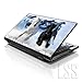 LSS 15 15.6 Inches Laptop Notebook Skin Sticker with 2 Wrist Pads - Reusable Cover Protector Vinyl Sticker Cover Decal Fits 13