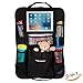 Car Organizer for Kids - Universal Baby Backseat Toy Organizer - Kick Mat Black
