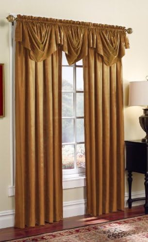 Peri Homeworks Royale Pleated Trumpet Valance Gold 42 x 30
