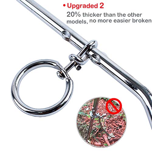 Tie Out Cable and Dog Stake for Yard,Dog Leash Stake with Solid Dog Chain 30ft for Medium Large