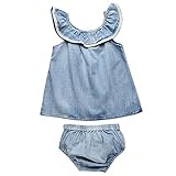 QJH Toddler Girl 2 Pieces Denim Short Sets