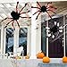 Aitbay Halloween Spider Decorations, Halloween Scary Hairy Spider Web Set, 3 Pack Fake Colorful Spider, Halloween Spider Web, Cobwebs Props for Indoor, Outdoor and Yard Creepy Decor