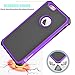 Tekcoo iPhone 6S Case, iPhone 6 Sturdy Case,[Tmajor] for iPhone 6 / 6S (4.7 INCH) Case Shock Absorbing Impact Defender Slim Cover Shell w/Plastic Outer & Rubber Silicone Inner [Purple/Black]
