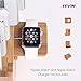 Levin Detachable Baffles Charging Station with Apple Watch Stand Bamboo Charging Organizer for iPhone, iWatch, Samsung,GoPro, Smart Phones & Tablets