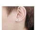 HIJONES Women's Stainless Steel Tiny Star Ear Piercing Earrings Hypoallergenic Studs Silver