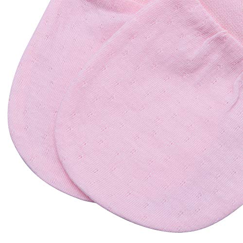 Ehdching Pack of 4 Unisex Mesh Thin Cotton No Scratch Mittens Gloves for 0-12 Months Newborn Infant Baby Boys Girls - Thumbnail 6