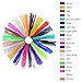Kuman 3D printer Pen Filament Refills - ABS 1.75mm Filament Fun Sampler Pack of 20 Different Colors in 20 Foot Lengths-including 3D Sencils ebook (ABS Material)