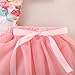 HAPPYMA Baby Girl Fall Outfits 1st Birthday Romper Long Sleeve Tops Floral Tutu Skirt 2Pcs Clothing Set (Pink # 2, 12-18 Months)
