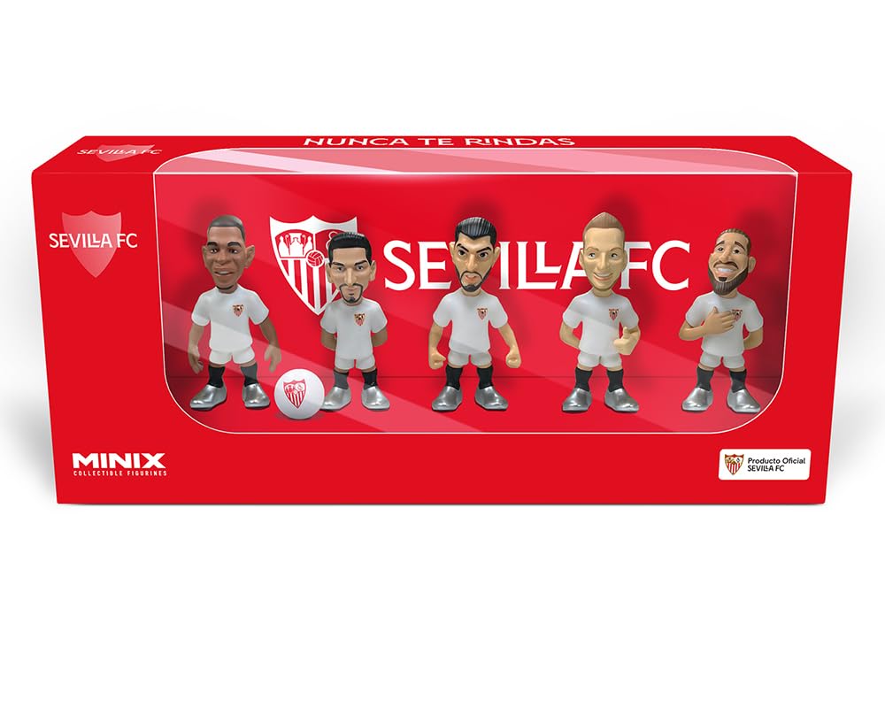 MINIX - Seville - Pack of 5 - PVC Figures 7 cm - V2 (Ramos, Rakitic, Mir, Navas, Fernando)