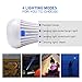 Camping Tent Light Bulb Lantern Flashlight PACEARTH 6LED 3W 4 Modes Camping Lights For Camping Hiking Emergencies Fishing Power Outages Outdoor Barbecue 2 Pack