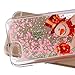 6S Plus Case,iPhone 6 Plus Case,EMAXELER Christmas Series Pattern Glitter Liquid Floating Stars Moving PC Hard Case for iPhone 6 Plus(2014 Release)/6S Plus(2015 Release)(5.5