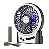 Battery-Fan-EasyAcc-Rechargeable-Fan-Portable-Handheld-Personal-Mini-USB-fan-with-2600mA-Battery3-Speeds-Internal-and-Side-LightCooling-for-TravelingFishingCamping-Black EasyAcc Battery Fan, Rechargeable Desk Fan Portable Handheld Personal Mini USB fan Battery, 3 Speeds Internal and Side…