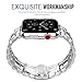 MoKo Compatible Band Replacement for Apple Watch 38mm 40mm Series 4/3/2/1, Stainless Steel Metal Replacement Smart Watch Strap Bracelet - Silver (Not Fit iWatch 42mm 44mm)