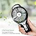 OPOLAR Handheld Personal Fan, Rechargeable Battery Operated Fan, 3 Settings, Water Spray Fan, Mini Portable Desk Fan, Humidifier Quiet Mister Fan, 2200mAh Battery, Personal Cooling Fan for Camping