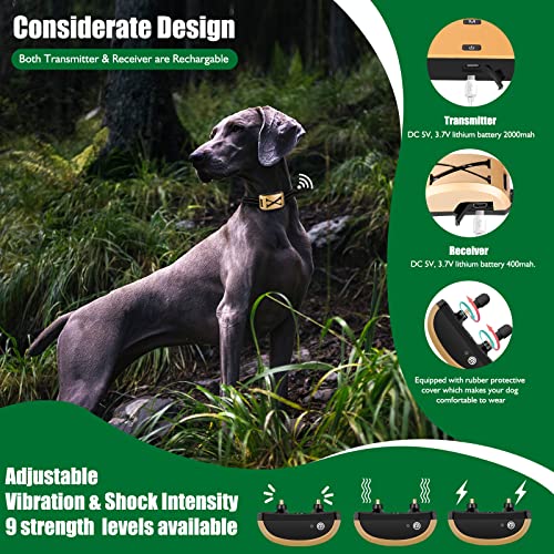 BHCEY 2023 Wireless Dog Fence, Electric Wireless Fence Training Collar