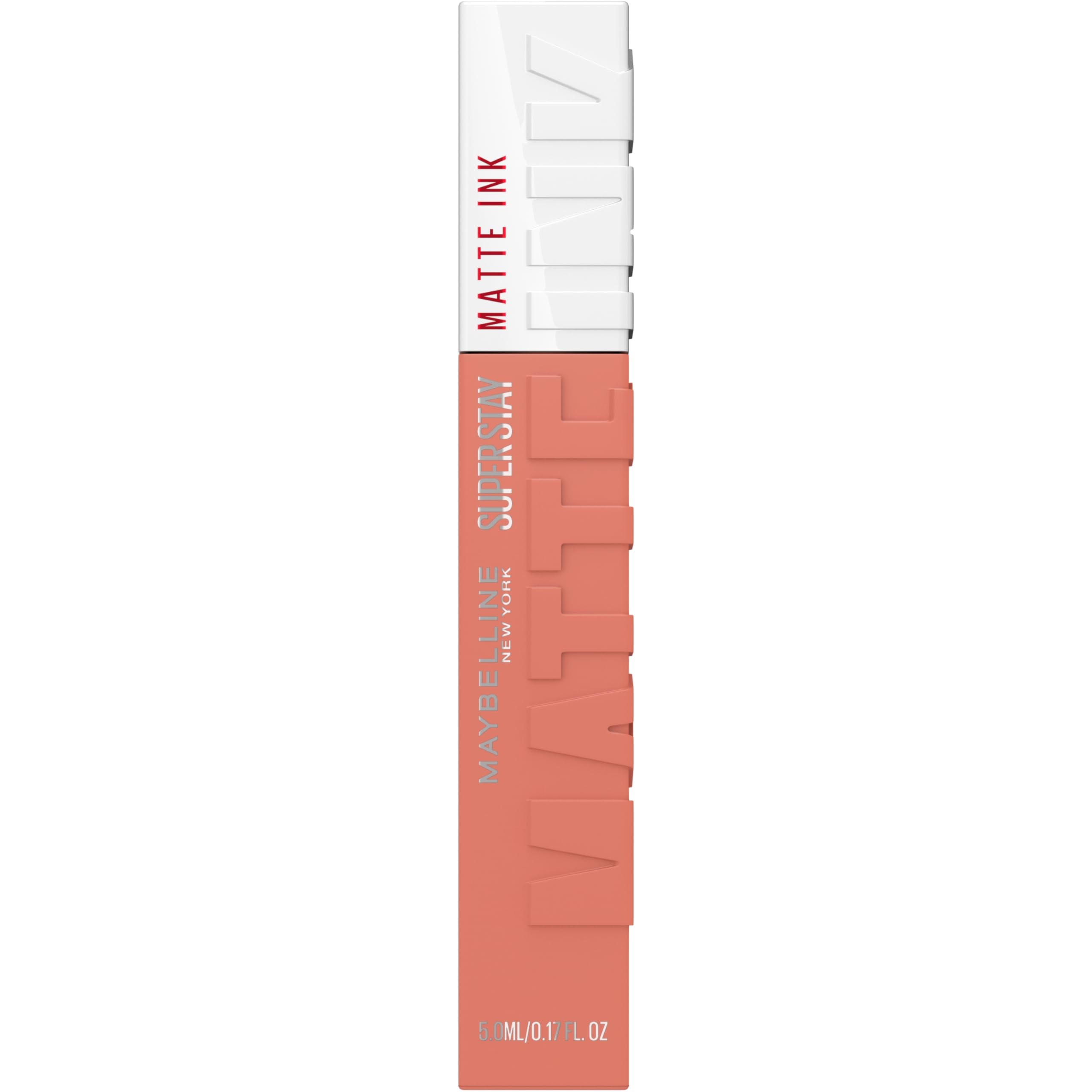 Maybelline Lipstick, Superstay Velvety Matte Ink Liquid Lipstick, Up to 16H Non Transferable, Vibrant Longlasting Finish, Non Drying, Shade: Nude, 5ml