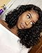 Preferred Hair Curly Lace Front Wigs for Black Women Synthetic Black Color Short Bob L Part