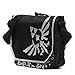 Nintendo Zelda Triforce Black/Silver Messenger Laptop Bag