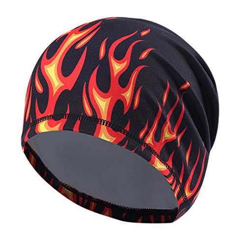 Wingbind Men's Skull Cap Helmet Liner Cycling Caps Runing Sports Beanie Covers Ears and Wicks Moisture Perfect for Under Helmet