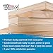 U.S. Art Supply Unfinished Cradled Wood Panels for Painting, 5 Pack of 4x4 inch - Studio Birch Wooden Canvas Boards 3/4