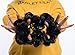 Benehair Hair Bun Hairpiece Scrunchy Updo Hair Pieces Fluffy Scrunchies Donut Hairpiece Synthetic Curly Wavy Messy Chignons With Elastic Rubber Band Dark Black-Thicker 2pcs 70g