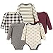 Hudson Baby baby girls Long Sleeve Bodysuits Bodysuit, Burgundy Football, 18-24 Months US