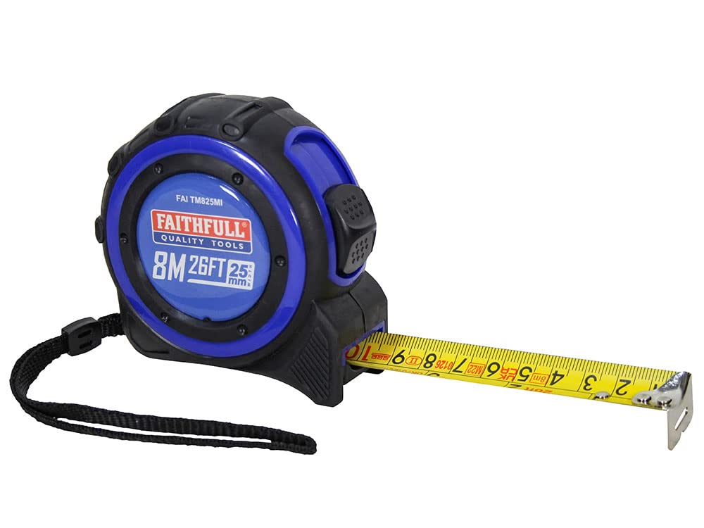 Faithfull FAITM825MI Trade Tape Measure - 8M/26ft