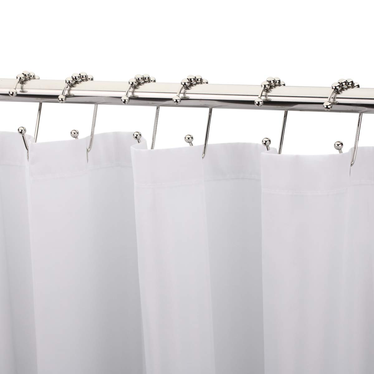 Set of 12 Metal Shower Curtain Rings Hooks for Bathroom Shower Rods