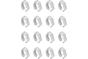 Othmro 20-Pack T8 U Clips Holder Bracket for LED Light Bulbs, LED Fluorescent Tube Replacement Mounting Accessories, Stainless Steel Lamp Support, Lampholder, Pipe Clamps to Prevent Sagging