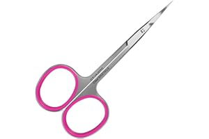 Staleks Professional Cuticle Scissors – Manicure Scissors, Stainless Steel, Extra Fine Curved Blades – Smart 41 Type 3 SS-41/3