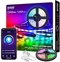 Smart LED Strip Lights,Gosund 5M(16.4Ft) 5050 RGB LED Colour Changing Lighting Strips Work with Alexa and Google Home,...