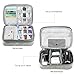 Universal Electronics Accessories Organizer, Waterproof Portable Cable Organizer Bag,Travel Gear Carry Bag for Cables (L, Upgrade Verison-Grey)