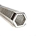 Pellet Smoker Tube Hexagon Shape | Lightweight Perforated Stainless Steel - with Brush and S-Hook | Free Polyester Fibre Bag - Bonus E-Book with Recipes | Secrets for A Perfect Barbeque
