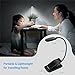 AMIR Mini Book Light, 4 LED Reading Light, Flexible Clip on Light, USB Rechargeable with Eye Care 2-Level Brightness, Battery Level Indicator, Portable for Reading in Bed, Desk, Laptop, Reader, Kids