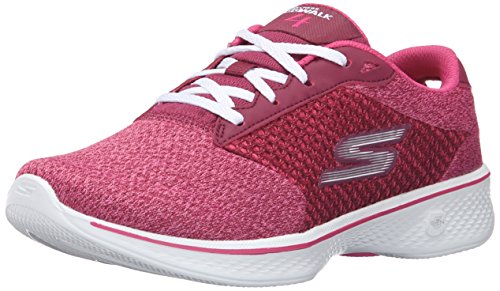 Skechers Performance Women's Go Walk 4 Exceed Walking Shoe, Raspberry, 7 M US