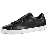 GREATS Men's Reign Low Top Leather Sneakers, Nero, 11 Medium US