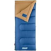 Coleman Brazos 20/30°F Adult Cool-Weather Sleeping Bag with No-Snag Zipper & Stuff Sack, Machine Washable, Great for Camping, Traveling, Guests, & More