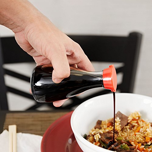 Soy Sauce Bottle & Dispenser with multi function uses (Red Cap)