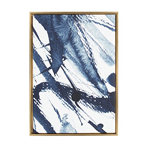 Kate and Laurel - Sylvie Indigo Watercolor Abstract Print