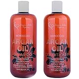 Argan Shampoo And Conditioner Sulfate Free- Joanne Arden Organic Argan Oil Shampoo Conditioner Set Natural Shampoo for Color Treated Hair.Moisturizing Shampoo for Women & Men Hair Loss Shampoo.26.5 oz