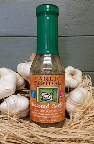 Garlic Festival Foods Roasted Garlic Marinade & Grill Sauce Net wt. 14 oz.