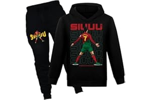 Kids Boys' Athletic Tracksuits Hoodie+pants Pullover Sweatsuit Fashion Ronaldo No.7 Clothing set 6-13Years