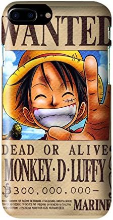 Skinhub One Piece Luffy Wanted Poster Snap on Plastic Case Cover Compatible with Apple iPhone 7 and 8